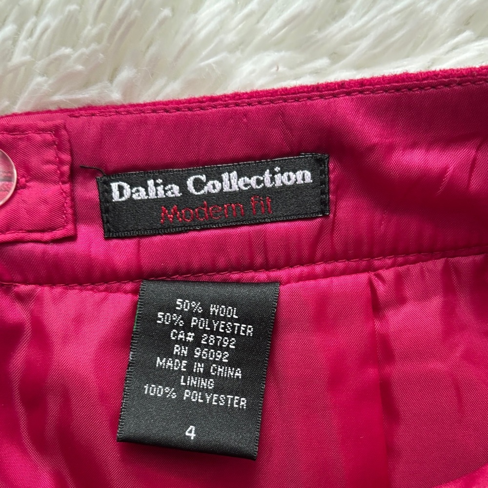 Dalia Collection Rich Raspberry Mini Skirt - Picture 2 of 6